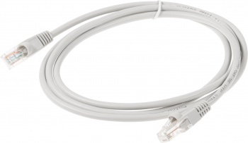 Патч-корд UTP cat.5E molded 1.5м серый RJ-45 (m)-RJ-45 (m)