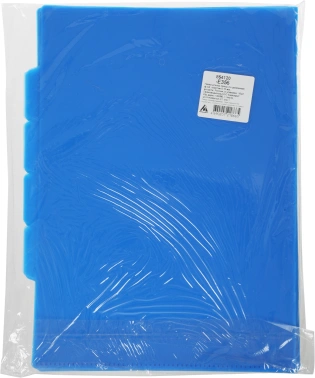 Папка-уголок Бюрократ -E356 3 уровн. A4 пластик 0.15мм ассорти