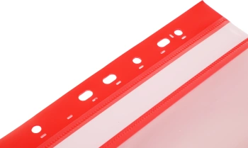 Папка-скоросшиватель Бюрократ -PS10RED A4 10 вкладышей боков.перф. пластик красный 0.12/0.16