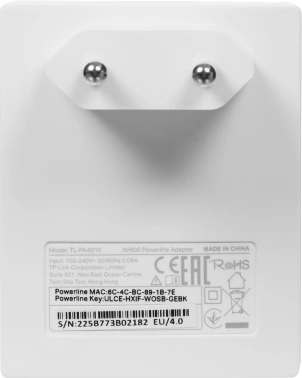 Сетевой адаптер HomePlug AV TP-Link TL-PA4010 KIT