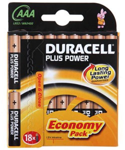 Батарея Duracell Basic LR03-18BL MN2400