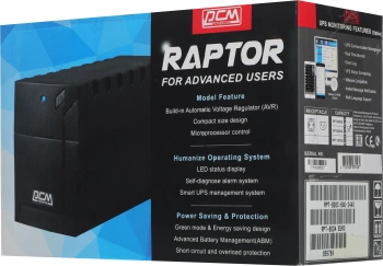 Источник бесперебойного питания Powercom Raptor RPT-800A EURO
