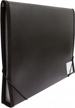 Портфель Бюрократ -BPR13LBLCK 13 отдел. A4 с окантовкой пластик 0.7мм черный