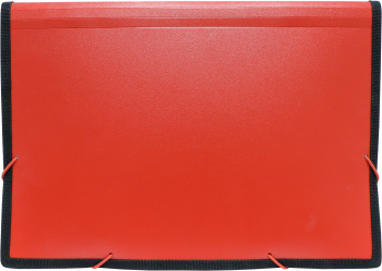 Портфель Бюрократ -BPR13LRED 13 отдел. A4 с окантовкой пластик 0.7мм красный