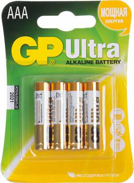 Батарея GP Ultra Alkaline 24AU LR03