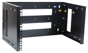 Кронштейн телекоммуникационный ЦМО КНО-М-6U-9005 настен. регул.глуб. 6U 19