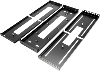 Кронштейн телекоммуникационный ЦМО КНО-М-6U-9005 настен. регул.глуб. 6U 19