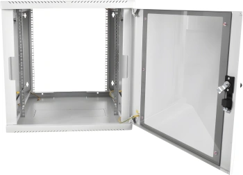 Шкаф коммутационный ЦМО (ШРН-М-12.500) настенный 12U 600x520мм пер.дв.стекл 130кг серый 456мм 21.6кг 180град. 610мм