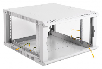 Шкаф коммутационный ЦМО ШРН-Эконом (ШРН-Э-6.500.1) настенный 6U 600x520мм пер.дв.металл 75кг серый 470мм 14.5кг 180град. 345мм