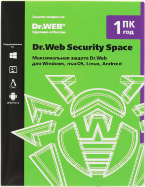 Программное Обеспечение DR.Web Security Space 1 ПК / 1 год (BHW-B-12M-1-A3)