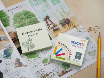 Блок самоклеящийся бумажный Stick`n Magic 21574 76x76мм 100лист. 70г/м2 пастель 4цв.в упак.