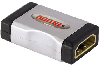 Адаптер аудио-видео Hama HDMI (f)/HDMI (f) позолоч.конт. серый 3зв (00122231)