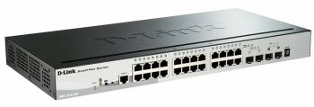 Коммутатор D-Link DGS-1510-28P/A1A 24x1Гбит/с 2SFP 2SFP+ 24PoE 193W управляемый