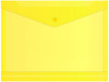 Конверт на кнопке Бюрократ -PK860/1 A4 гориз. расшир. пластик 0.18мм ассорти