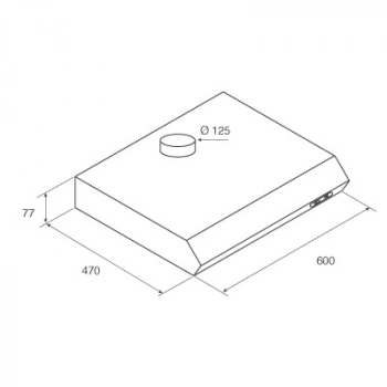 Вытяжка козырьковая Jet Air Light WH/F/60