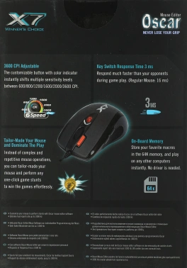 Мышь A4Tech XL-750BK