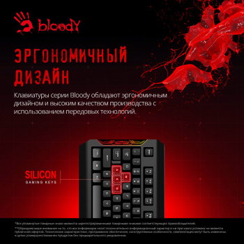 Клавиатура + мышь A4Tech Bloody Q1100 (Q100+S2)
