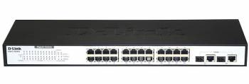 Коммутатор D-Link DES-1026G/E1A 24x100Мбит/с 2x1Гбит/с 2xКомбо(1000BASE-T/SFP) неуправляемый