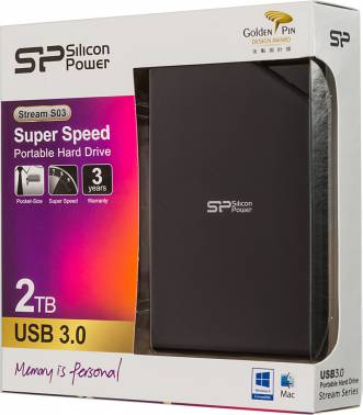 Жесткий диск Silicon Power USB 3.0 2Tb SP020TBPHDS03S3K S03