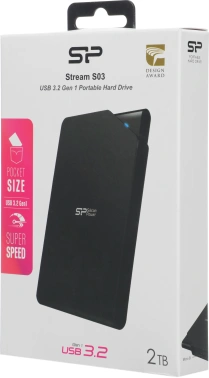Жесткий диск Silicon Power USB3.0 2TB SP020TBPHDS03S3K S03