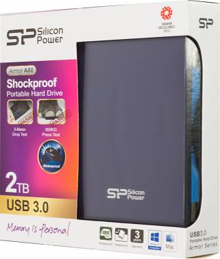 Жесткий диск Silicon Power USB3.0 2TB SP020TBPHDA80S3B A80