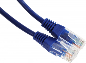 Патч-корд Lanmaster TWT-45-45-5.0-BL UTP RJ-45 вил.-вилка RJ-45 кат.5E 5м синий ПВХ (уп.:1шт)