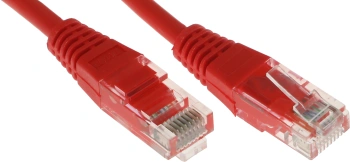 Патч-корд Lanmaster TWT-45-45-5.0-RD UTP RJ-45 вил.-вилка RJ-45 кат.5E 5м красный ПВХ (уп.:1шт)