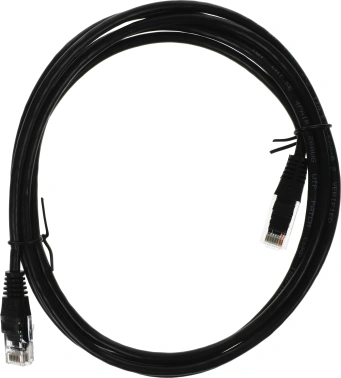 Патч-корд Lanmaster TWT-45-45-2.0-BK UTP RJ-45 вил.-вилка RJ-45 кат.5E 2м черный ПВХ (уп.:1шт)