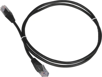 Патч-корд Lanmaster TWT-45-45-5.0-BK RJ-45 вил.-вилка RJ-45 кат.5E 5м черный ПВХ (уп.:1шт)