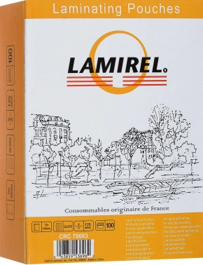 Пленка для ламинирования Fellowes 125мкм A7 (100шт) глянцевая 105x75мм Lamirel