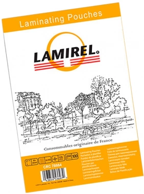 Пленка для ламинирования Fellowes 125мкм A7 (100шт) глянцевая 105x75мм Lamirel
