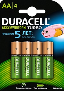 Аккумулятор Duracell Rechargeable HR6-4BL