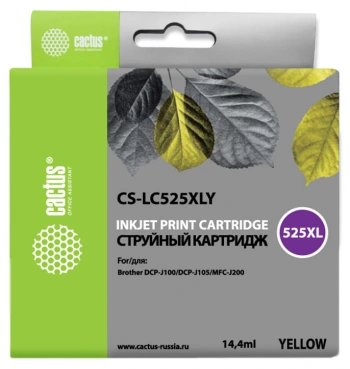 Картридж струйный Cactus CS-LC525XLY