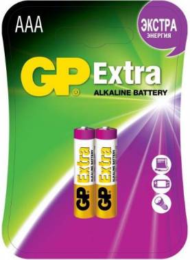Батарея GP Extra Alkaline 24AX LR03