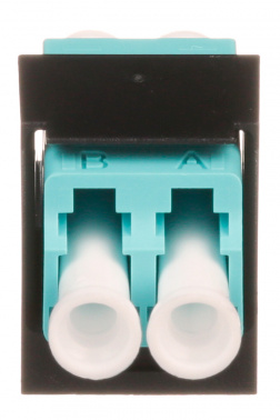 Адаптер Panduit CMDSAQLCZBL проходн. Mini-ComLC дупл. 50/125 OM3 черн.