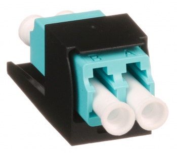 Адаптер Panduit CMDSAQLCZBL проходн. Mini-ComLC дупл. 50/125 OM3 черн.