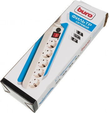 Сетевой фильтр Buro 500SH-1.8-W