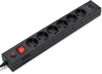 Сетевой фильтр Buro BU-SP1.8_USB_2A-B