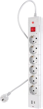 Сетевой фильтр Buro BU-SP5_USB_2A-W