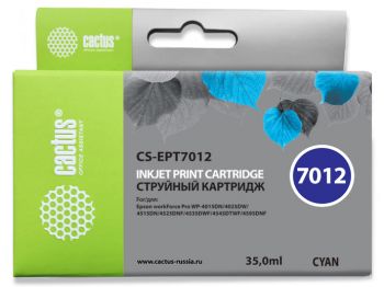 Картридж струйный Cactus CS-EPT7012