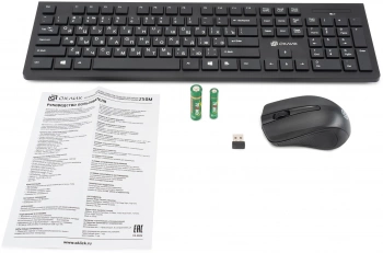 Клавиатура + мышь Оклик 250M